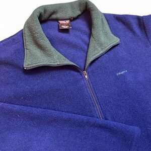 Vintage Patagonia Capilene made in USA quarter zip fleece sweater size large‎
